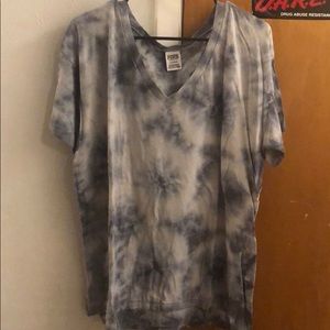 VS PINK Tie Die Short Sleeve